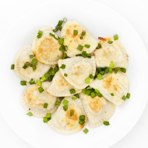 Dumplings with cabbage & mushrooms